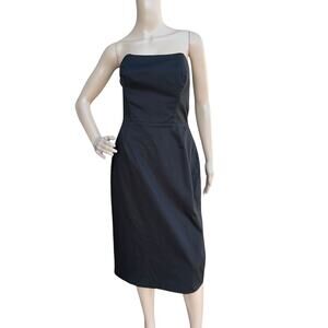 NWT St. John Sport 8 Strapless Sheath Midi Dress